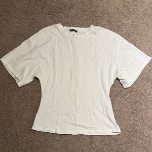 Zara White Short Sleeve Tee